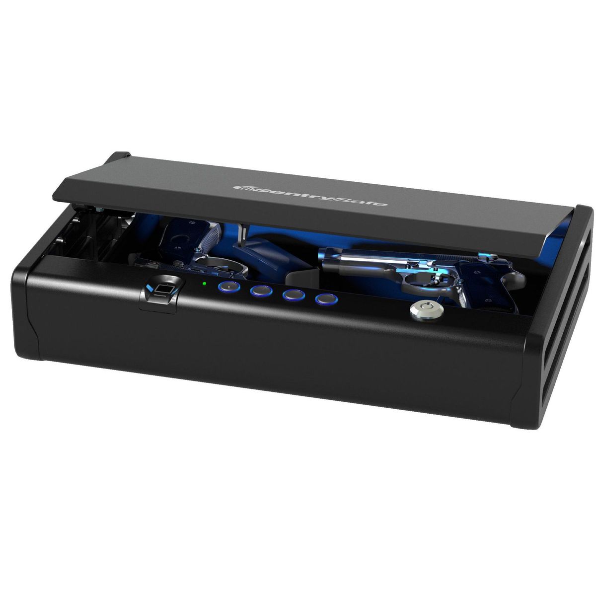 SENTRYSAFE - Caja de Seguridad 2 Pistolas con Huella Digital SentrySafe
