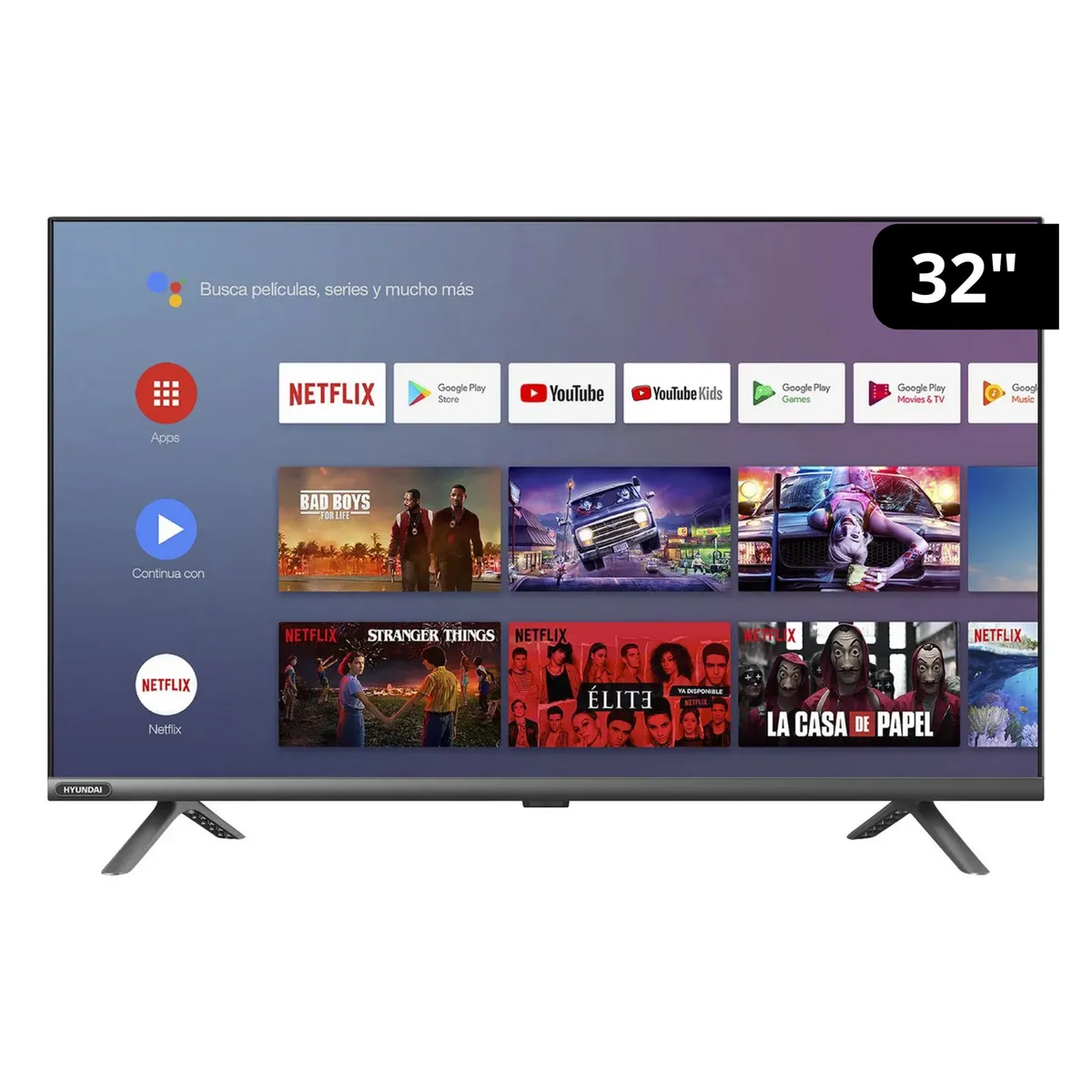 HYUNDAI - Televisor Hyundai Smart HD 32" HYLED3248AiM