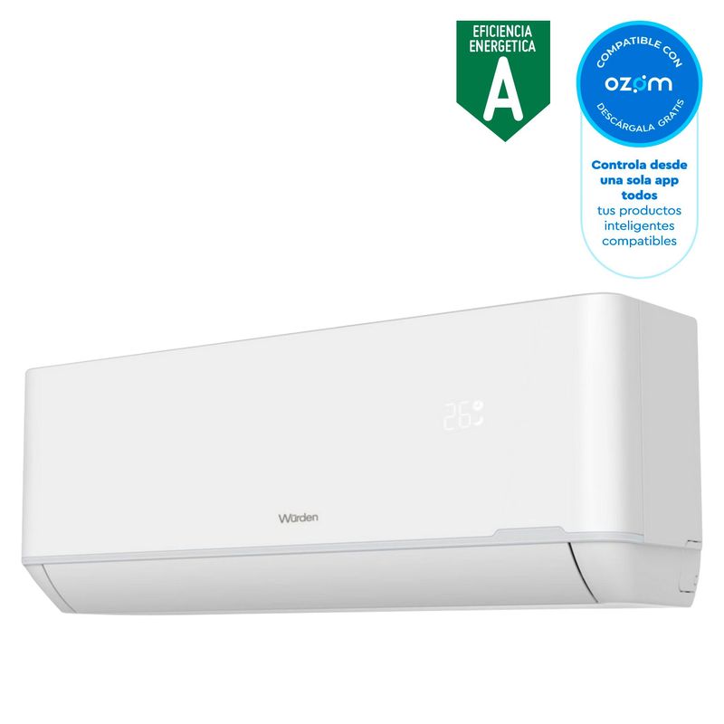 WURDEN - Aire Acondicionado Wurden Split 18000 BTU Inverter Smart Wi-Fi