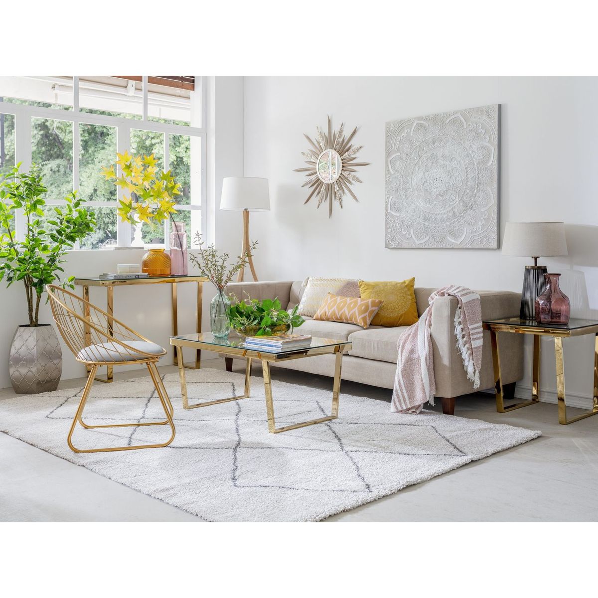 VIDRIOS SAN MIGUEL - Huracán Diamante 24cm Ámbar