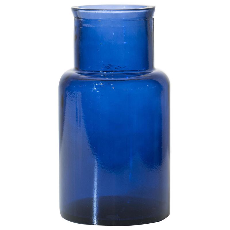 VIDRIOS SAN MIGUEL - Jarrón Noa Vidrio Azul 15x28x15cm
