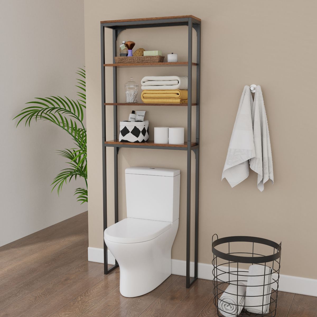 SENSI DACQUA - Repisa Sanita Metal Negro Made