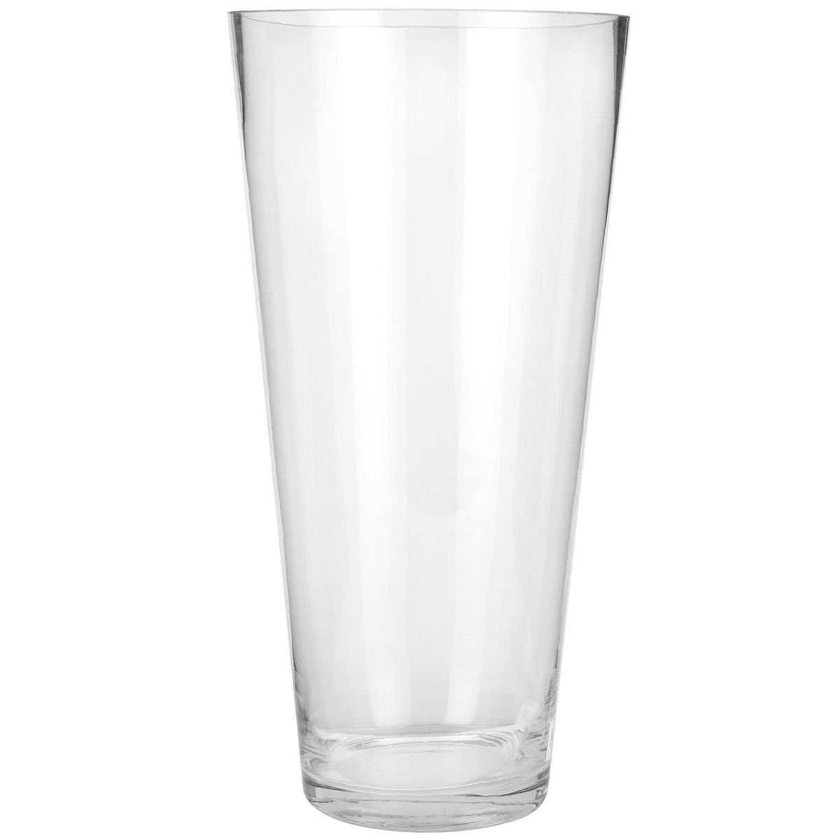 JUST HOME COLLECTION - Florero Cono Vidrio Transparente 20x40cm