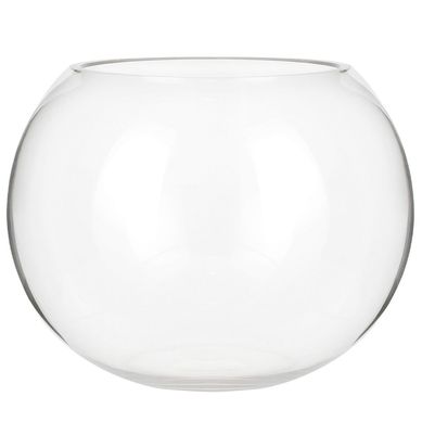 Florero Pecera Vidrio Transparente 20x15.6cm