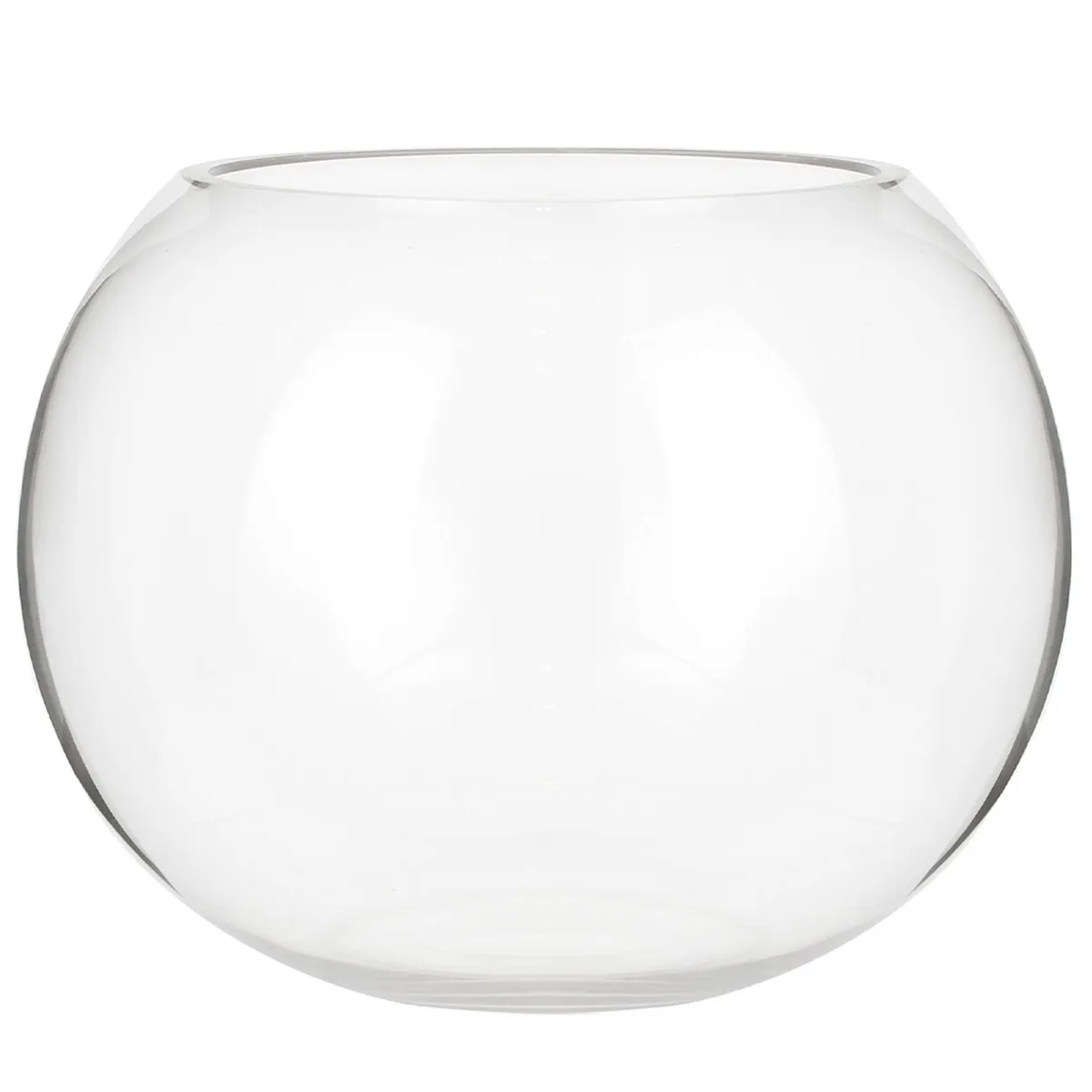 JUST HOME COLLECTION - Florero Pecera Vidrio Transparente 20x15.6cm