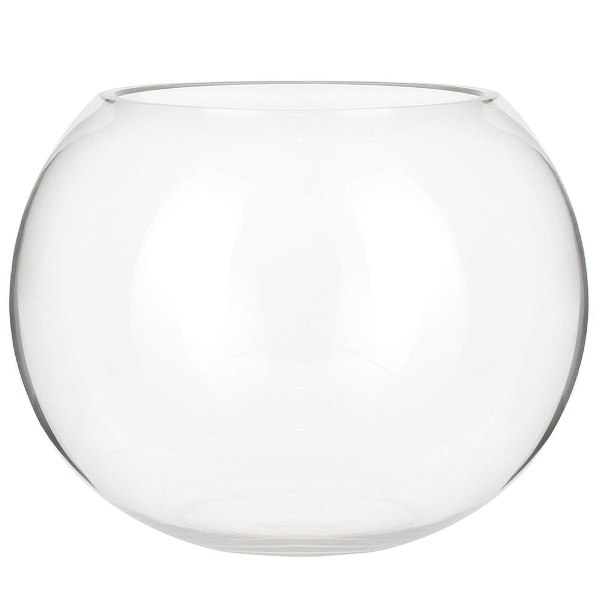 JUST HOME COLLECTION - Florero Pecera Vidrio Transparente 20x15.6cm