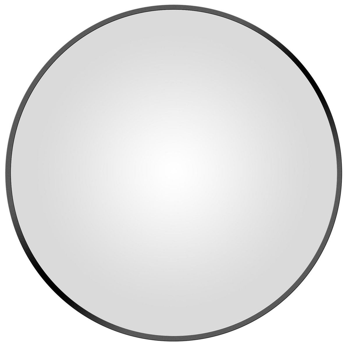 SENSI DACQUA - Espejo Redondo Negro Mate 80cm
