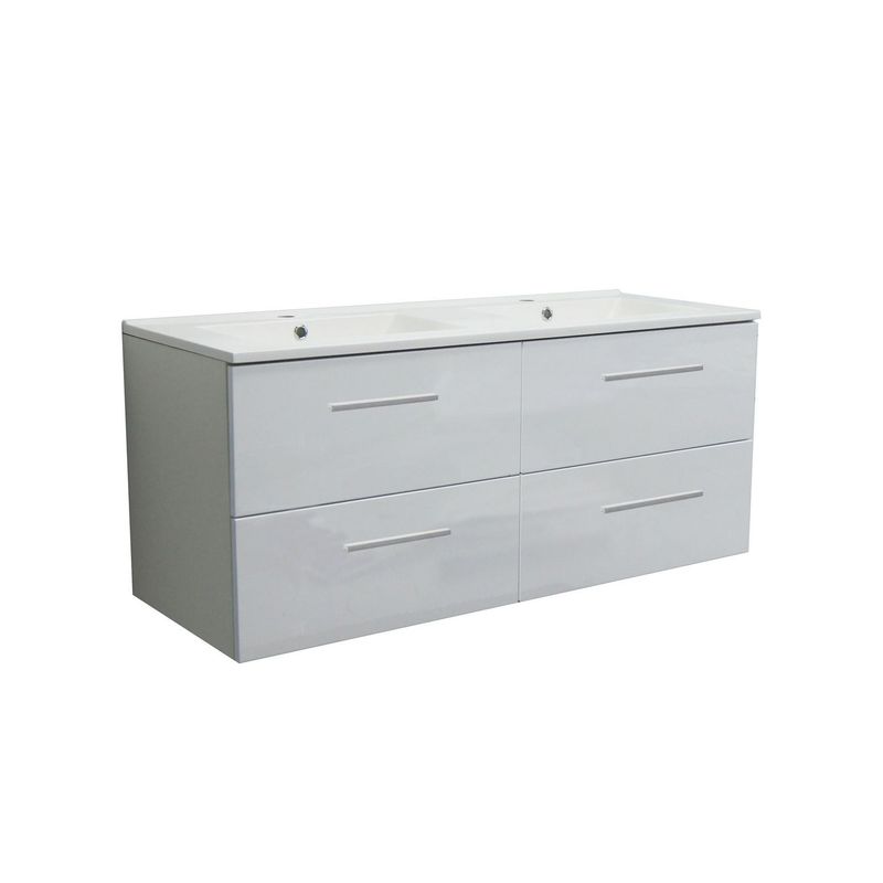 SENSI DACQUA - MB Baño 2 Lavamanos Key 60x46x52cm Blanco