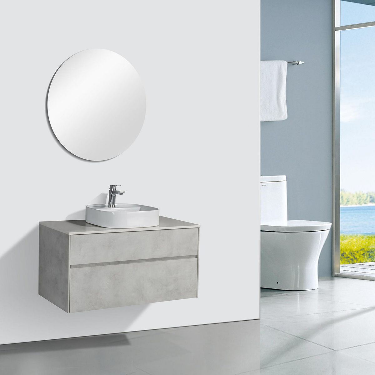 SENSI DACQUA - Mueble De Baño Lavamanos 99.4X52.5cm