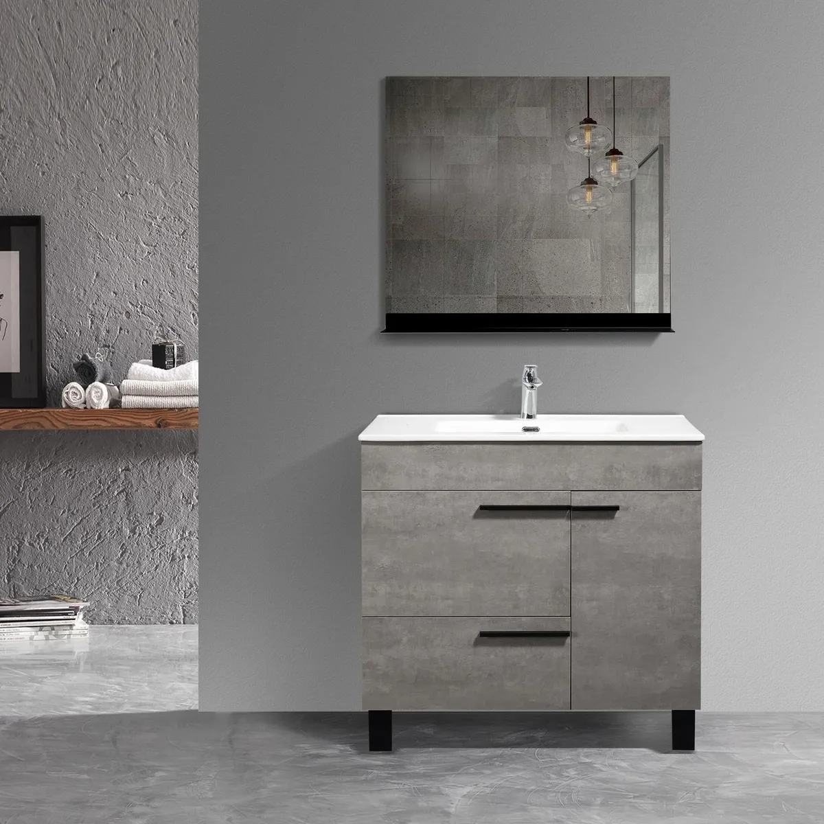 SENSI DACQUA - Baño Lavamano Piso Gil 101x46x85cm