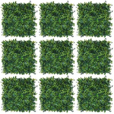 Set 9 Jardn Vertical Artificial Verde 50x50cm