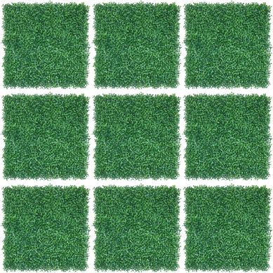 Set 9 Jardn Vertical Artificial Kudzu Verde 50x50cm