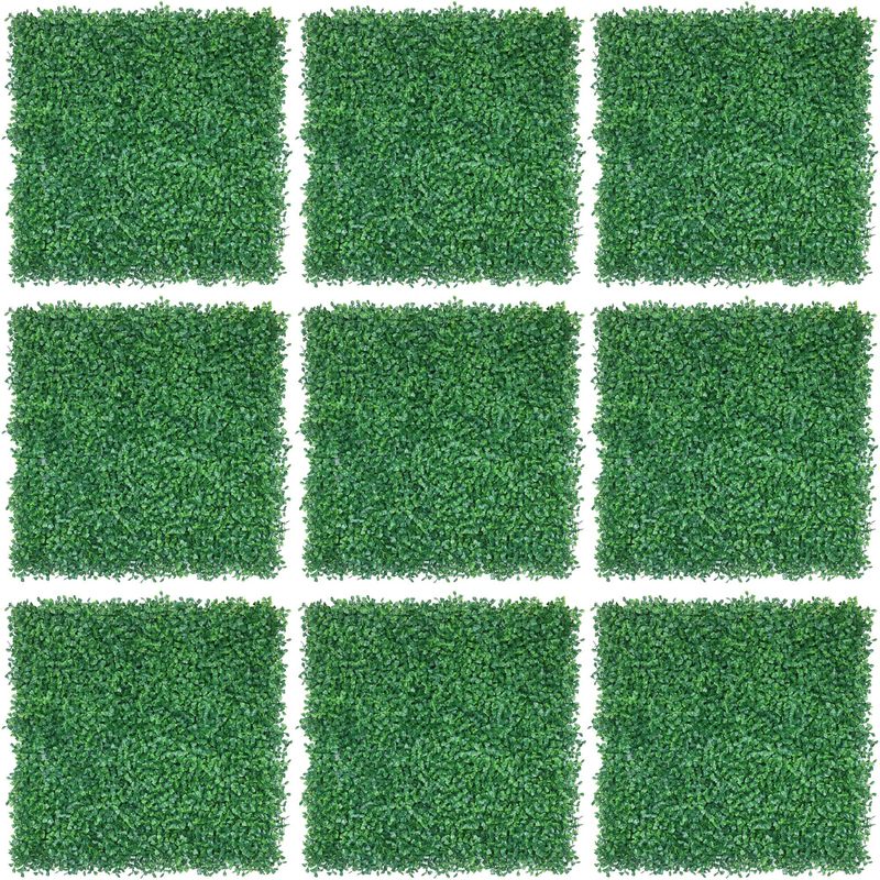 JUST HOME COLLECTION - Jardín vertical Set 9  Artificial Kudzu Verde 50x50cm