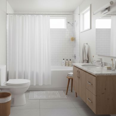 Forro de Cortina de Ba�o Blanca 178x180cm