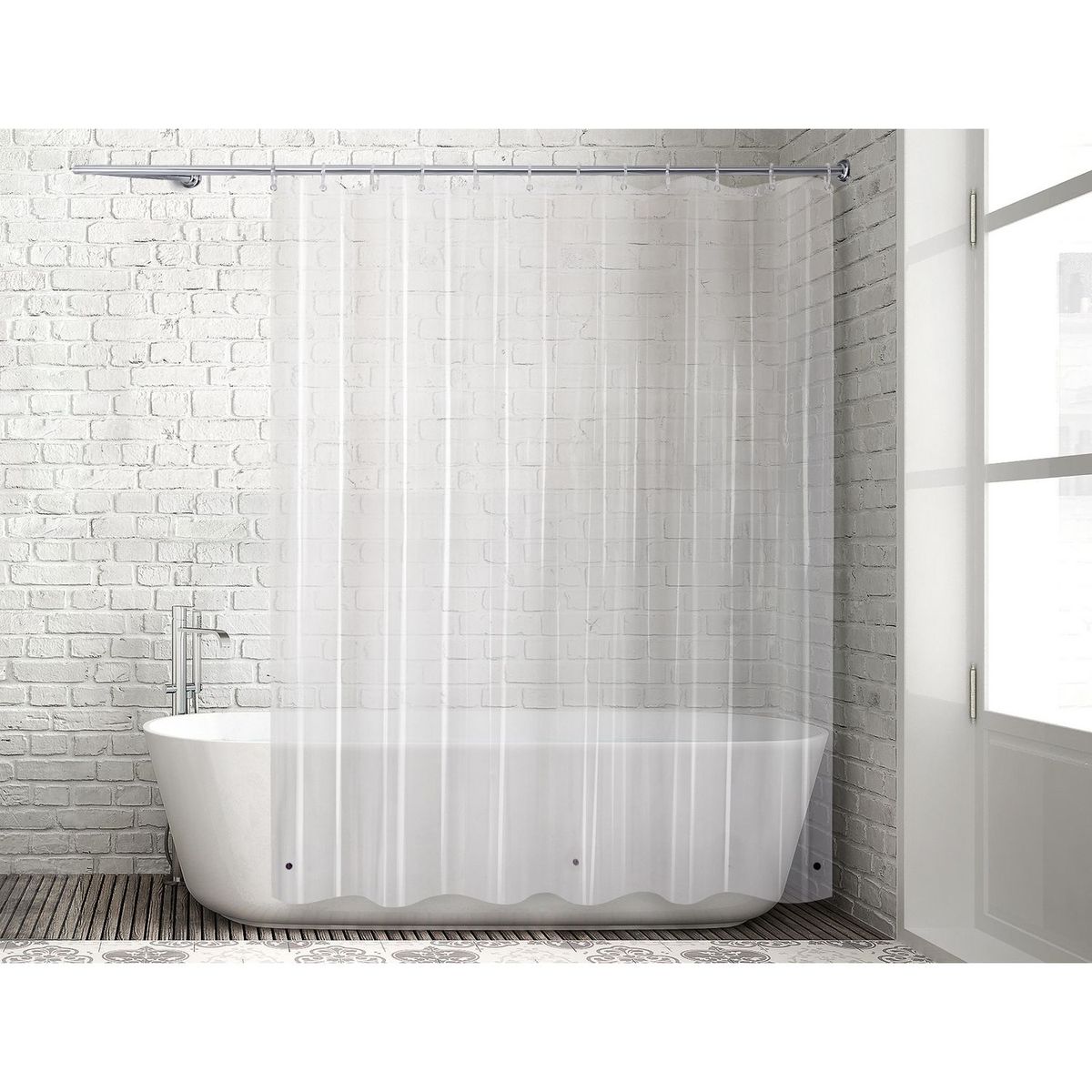 CASA BONITA - Cortina de Baño Transparente 178x180cm