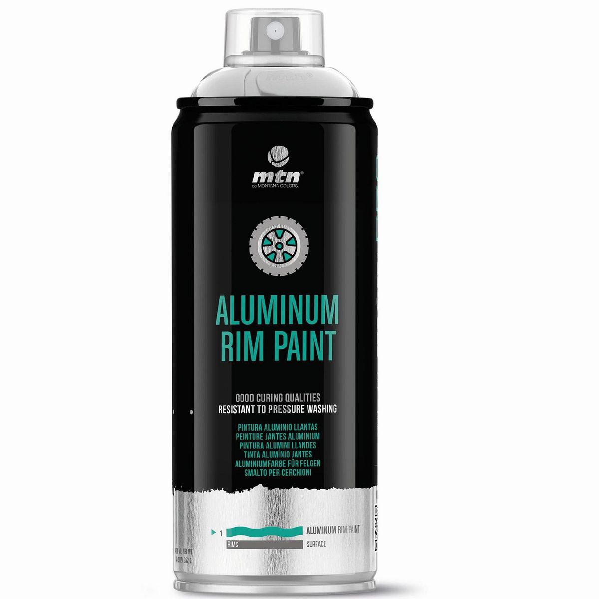 MONTANA COLORS - Spray Pintura Aluminio Mate Llantas 400ml