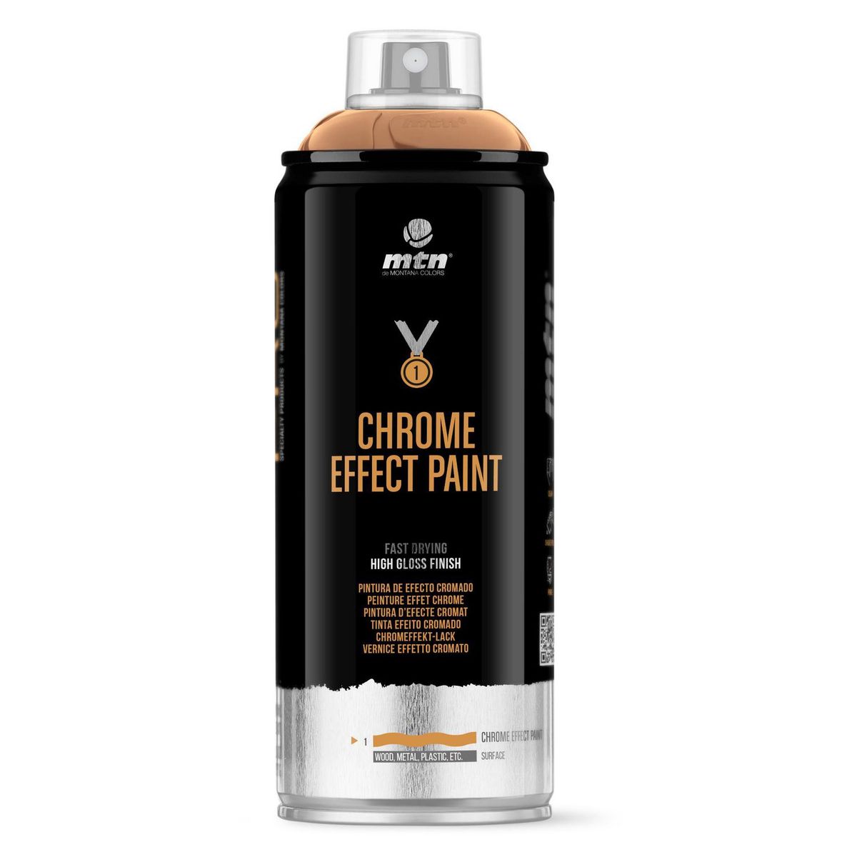 MONTANA COLORS - Spray Pintura Efecto Cromado Cobre 400ml