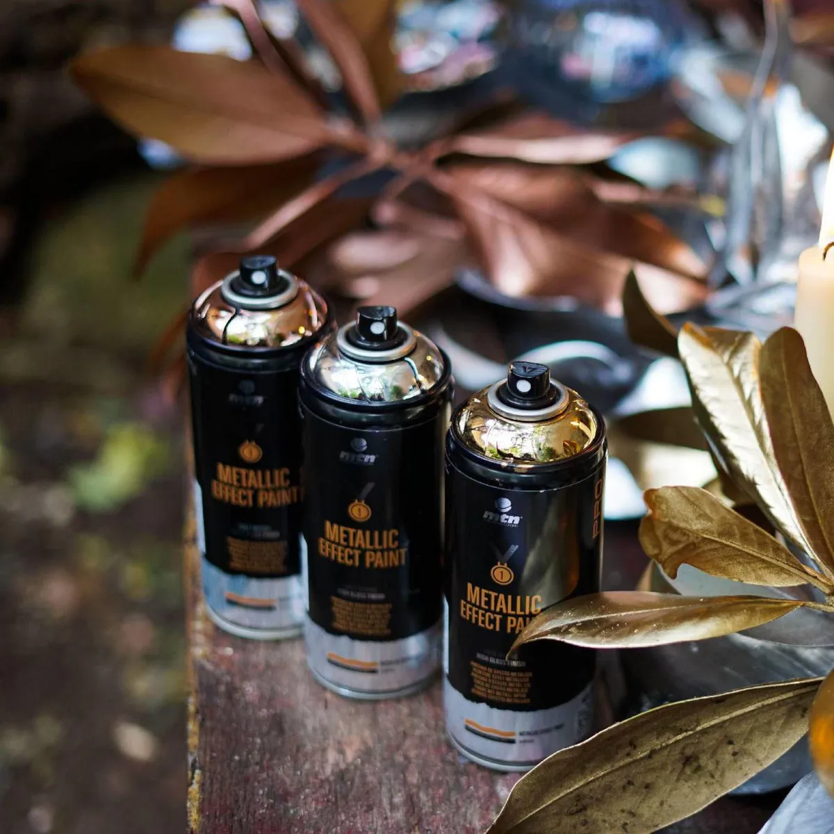 MONTANA COLORS - Spray Pintura Efecto Cromado Oro 400ml