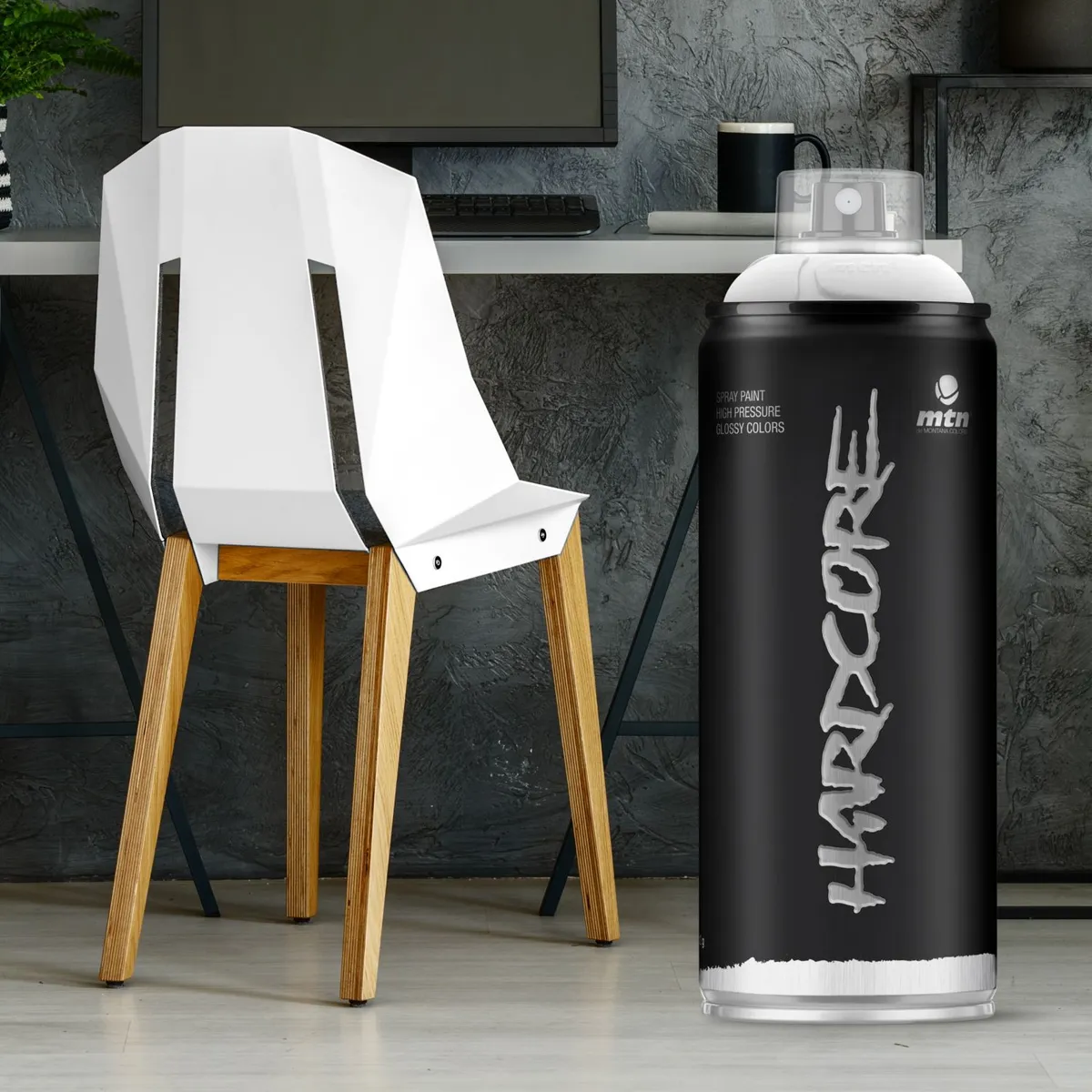 MONTANA COLORS - Pintura Spray Blanco Satinado 400ml