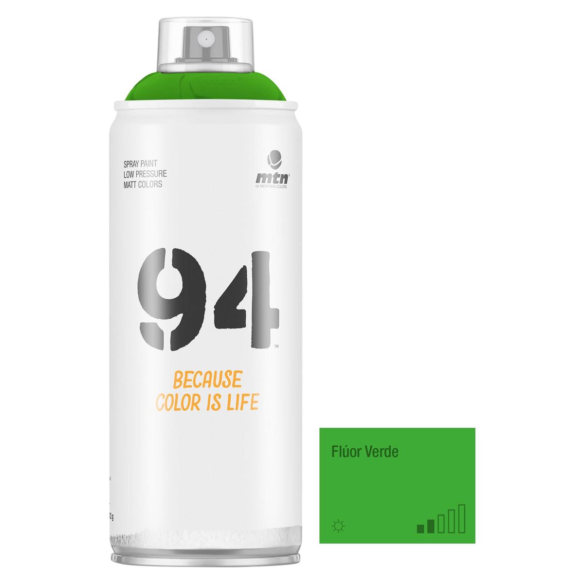 MONTANA COLORS - Pintura en Spray MTN 94 Flúor Verde 400ml