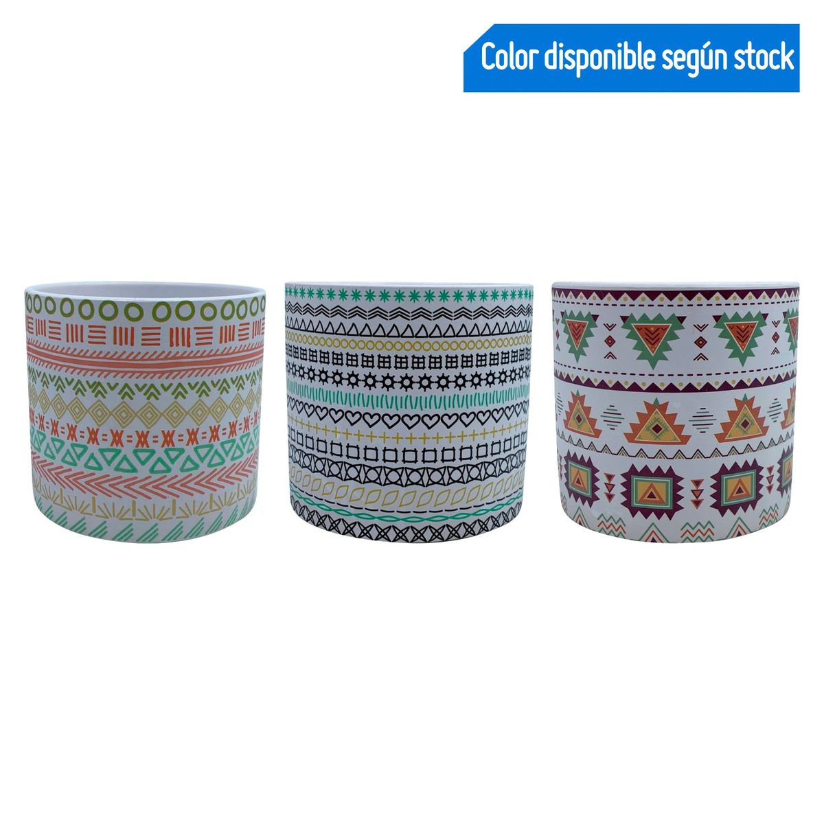JUST HOME COLLECTION - Sb Maceta Étnica 13cm Surtido
