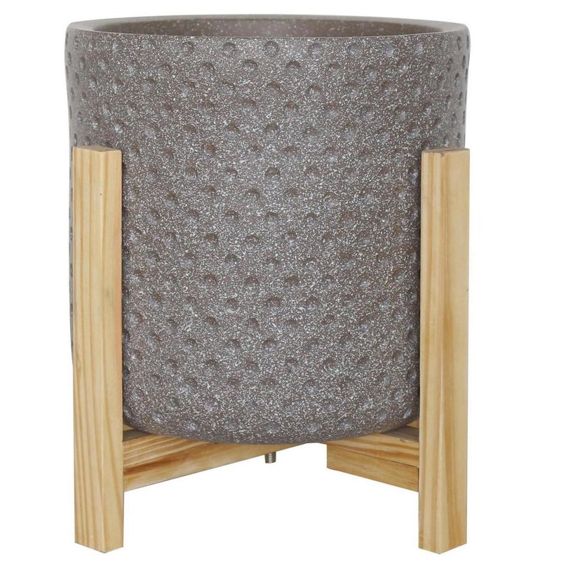 JUST HOME COLLECTION - Maceta con Base Taupe 29x30cm