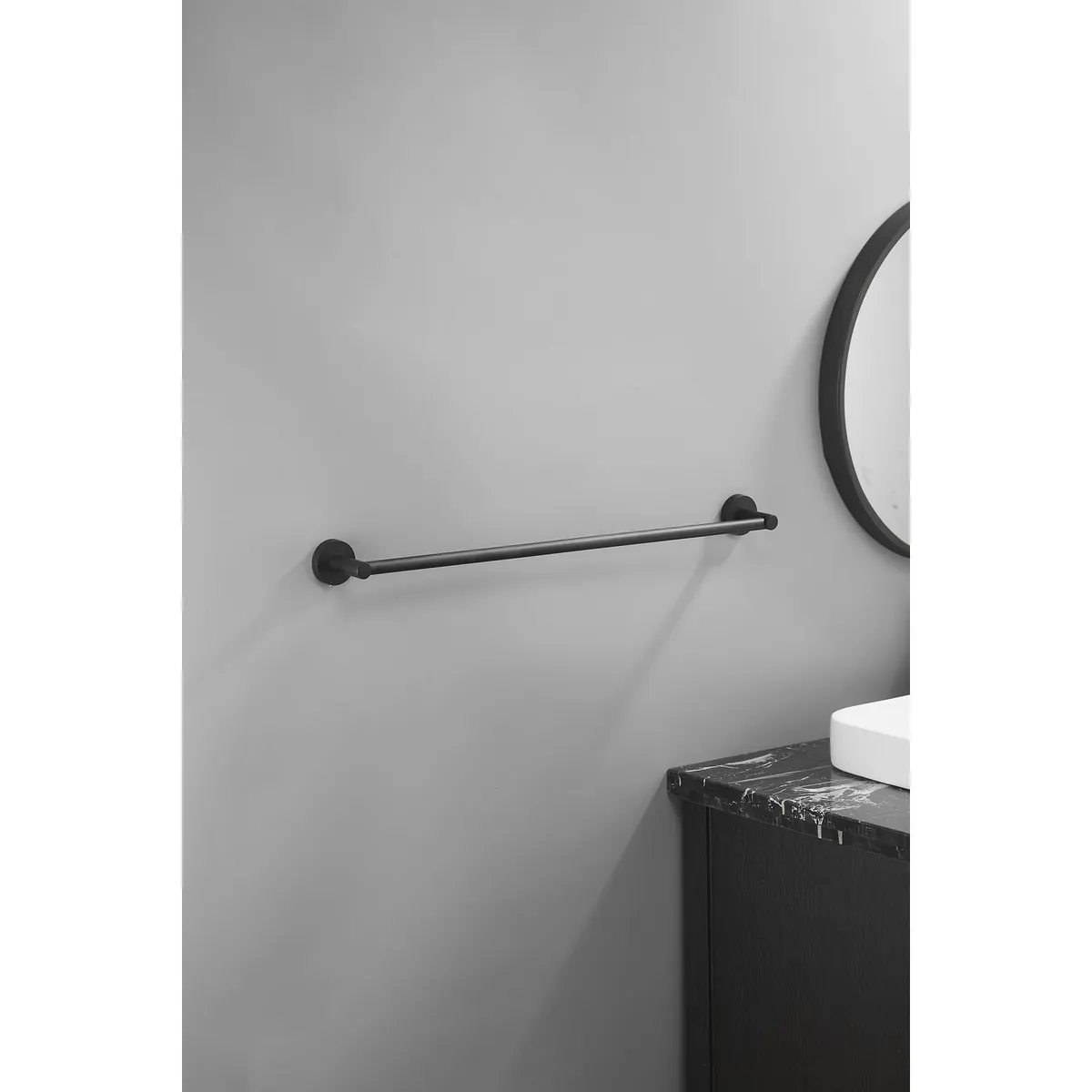 SENSI DACQUA - Toallero Barra Chicago Negro Mate 60cm