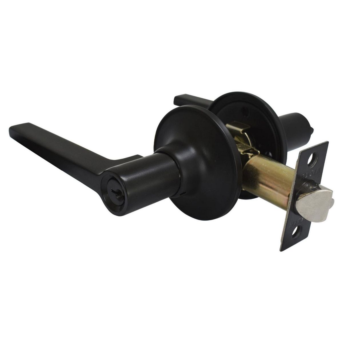 FIXSER - Cerradura de Manija Dormitorio Moderna Negro