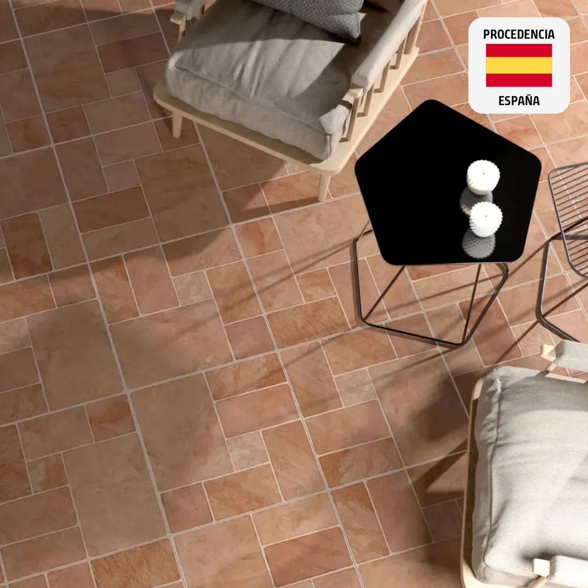 PAMESA - Ceramica Marrón Rustico 45x45cm 1.42m2