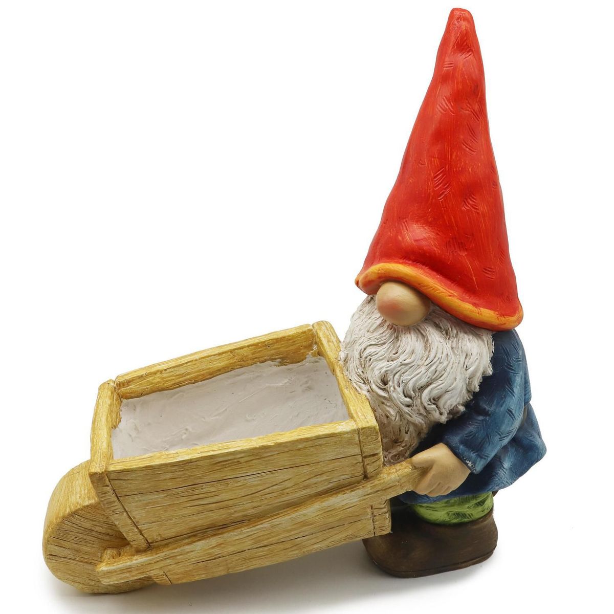 JUST HOME COLLECTION - Adorno Duende con Carretilla Poliresina Multi 47x47x18cm