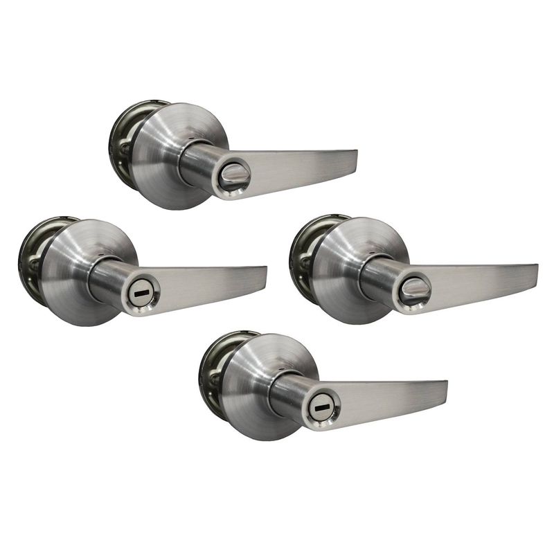 FIXSER - Cerradura de Manija Baño Propack 4 Unidades Fixser