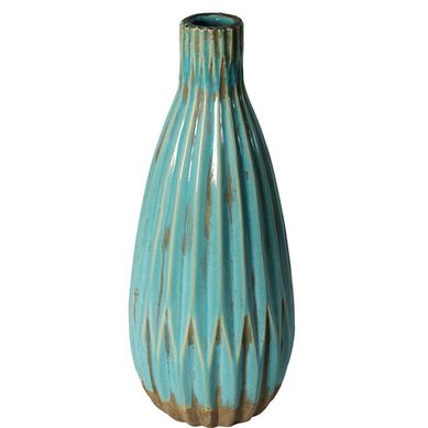 Sb Florero Nepal Celeste 16X40Cm
