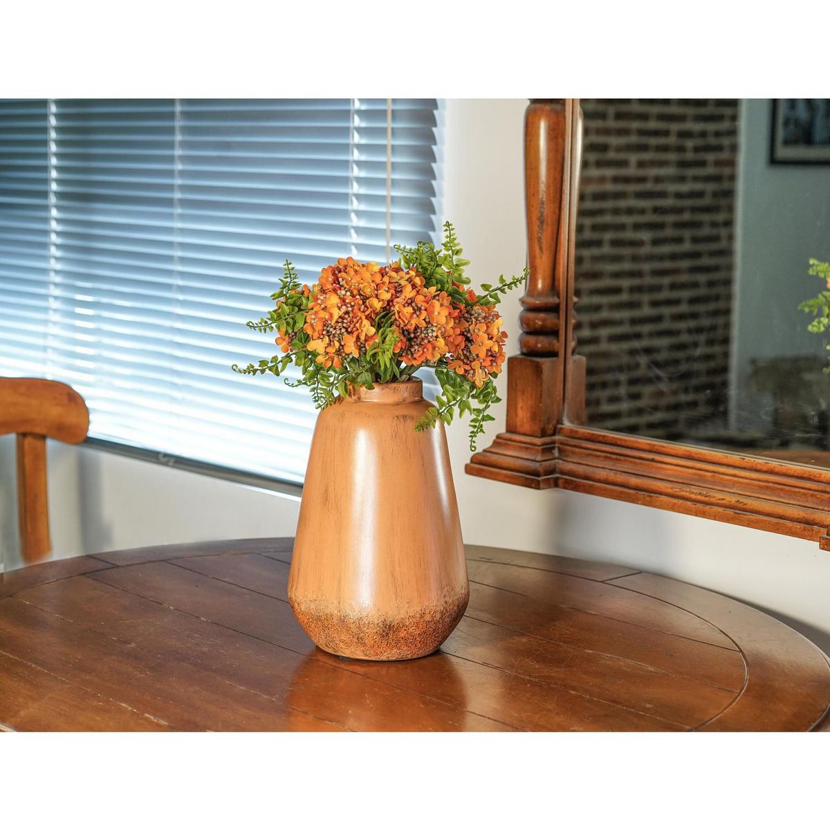 HOMY - Florero Nepal Terracota Coral 24x17cm