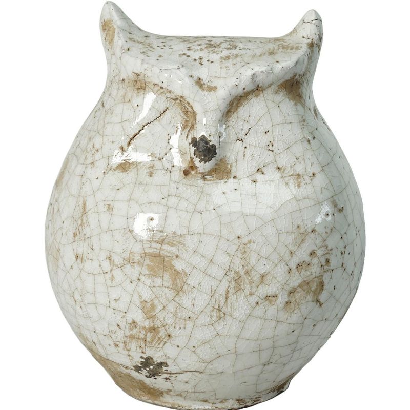HOMY - Pr Búho B&W Blanco 13X16Cm