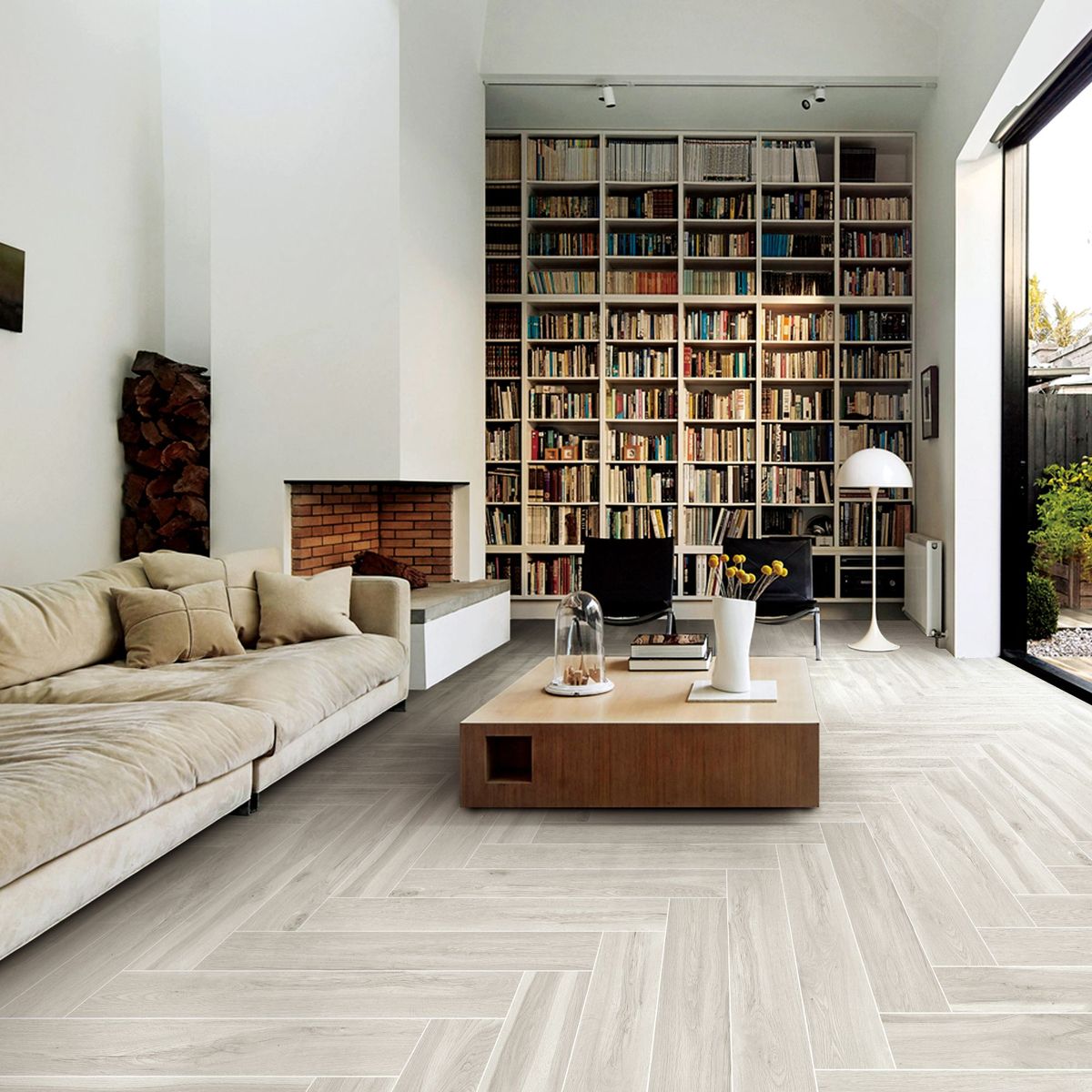 HOLZTEK - Porcelanato Gris Maderado 15x90cm 1.08m2