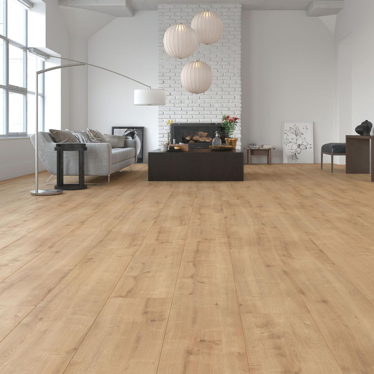 HOLZTEK - Piso Laminado Beige AC3 8mm 2.17m2