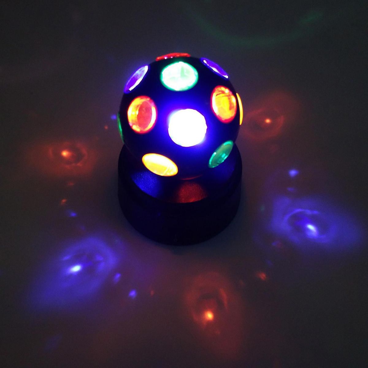JUST HOME COLLECTION - Bola Led Disco Colores Negro