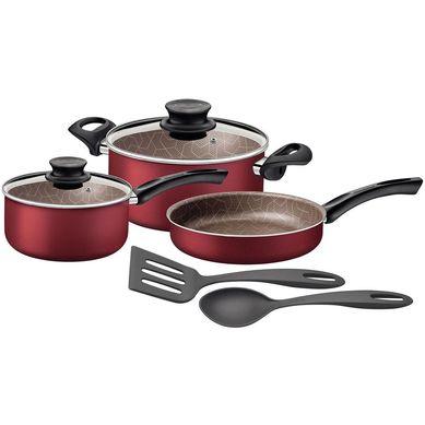 Batera de Cocina 7 Piezas Rojo
