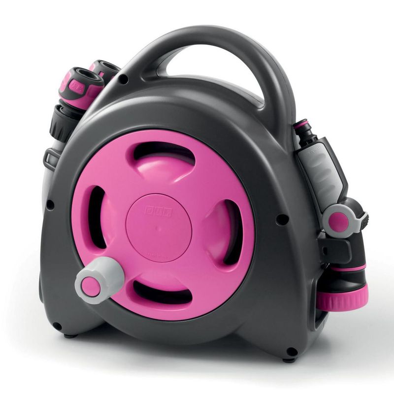 GF - SB Set Enrrollador de Manguera Portátil  Fucsia 16.5m