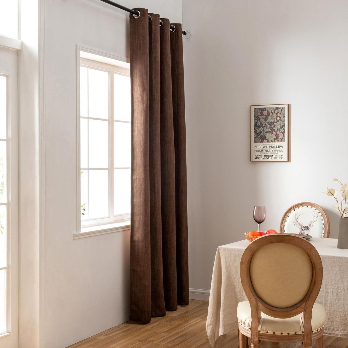 JUST HOME COLLECTION - Cortina Sun Out 145x250cm Chocolate