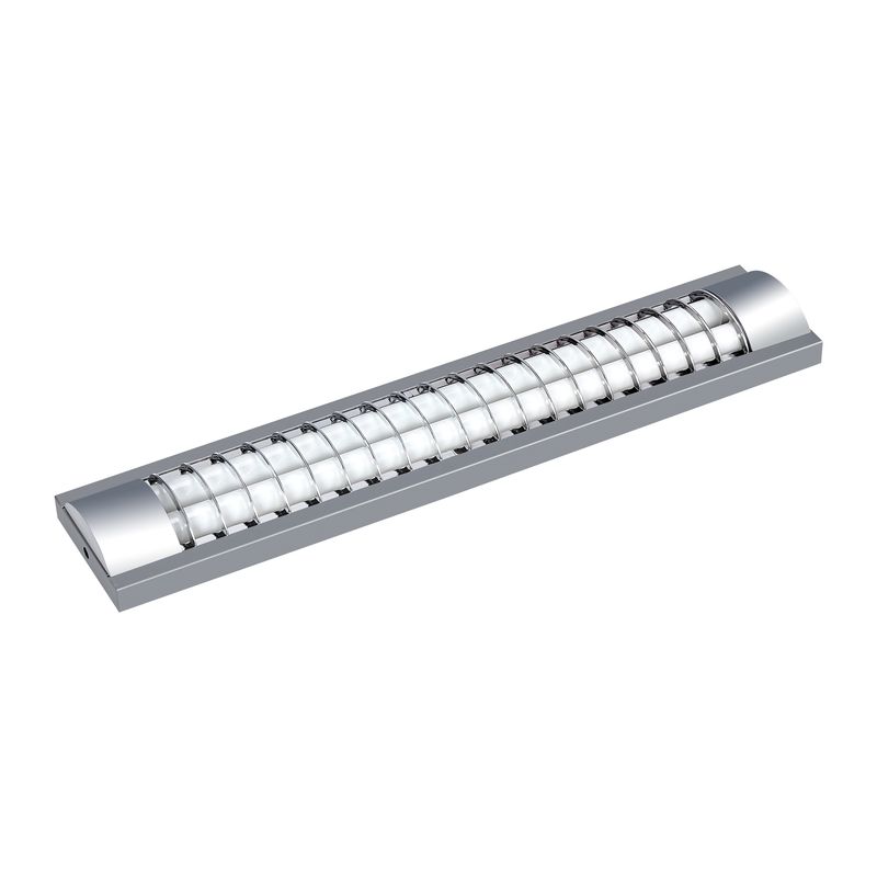 HALUX - Prisma Led Con Rejilla Silver 2X11W Luz Fría