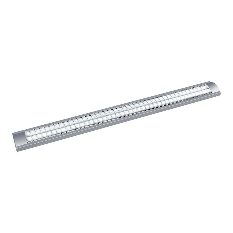 HALUX - Prisma Led Con Rejilla Silver 2X22W Luz Fría