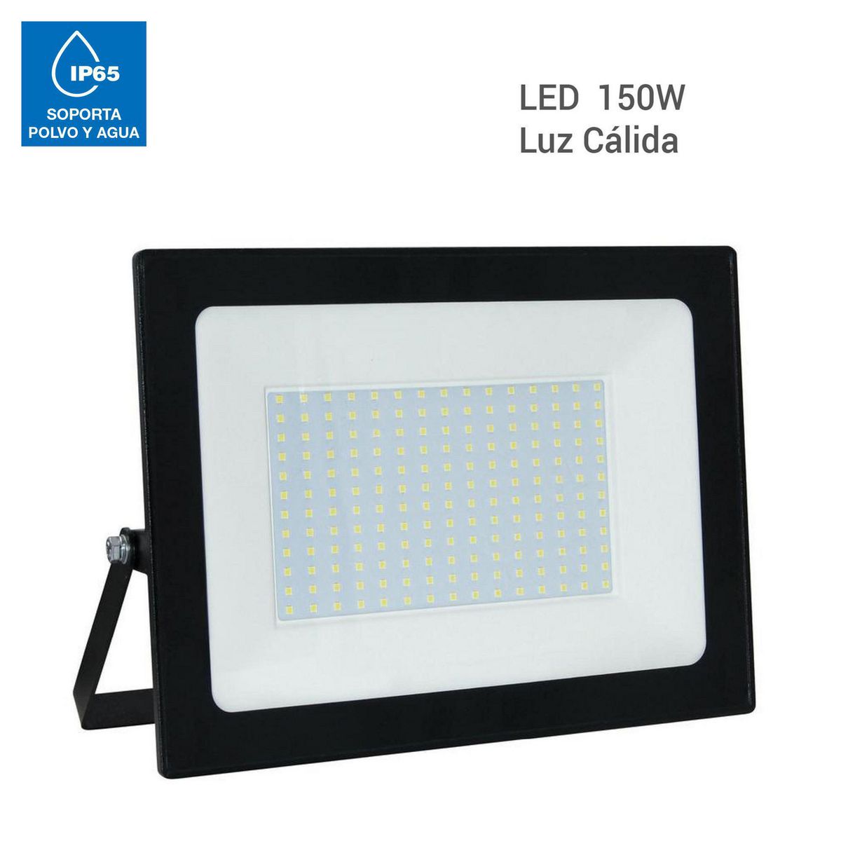 HALUX - Reflector Luz Cálida Negro 150W Halux