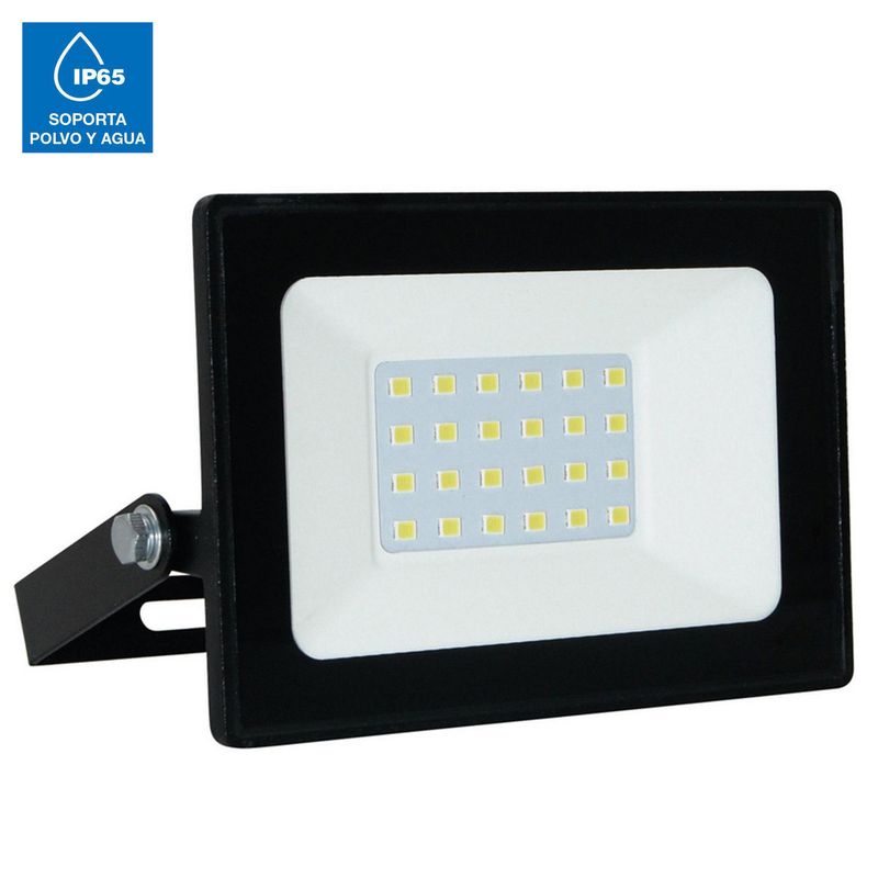 HALUX - Reflector Luz Fría Negro 20W Halux