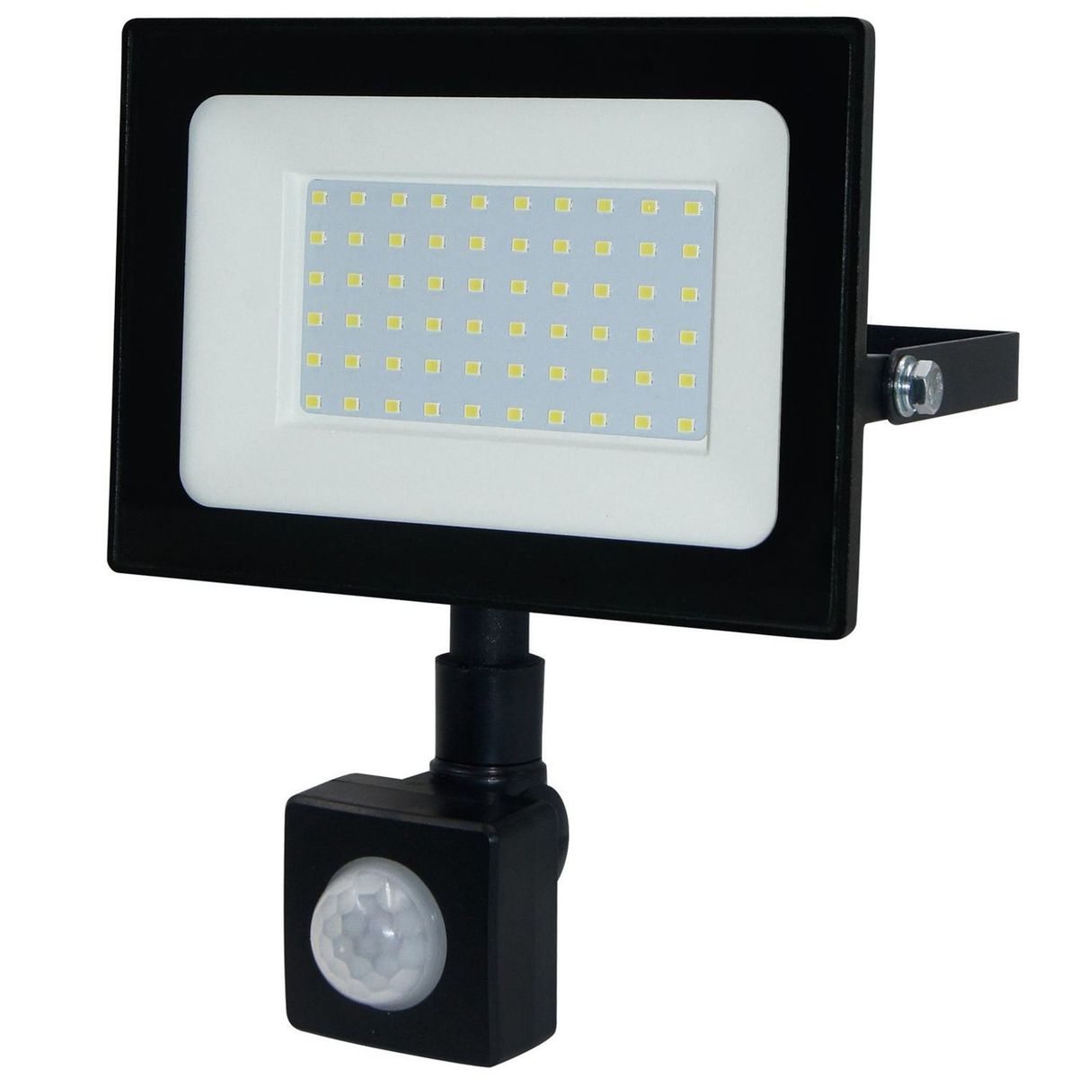 HALUX - Reflector Con Sensor Luz Fría Negro 50W Halux