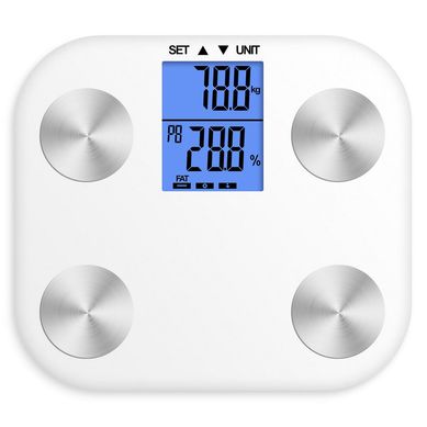 Balanza Digital con Pantalla LCD Peso Mximo 150kg Blanca