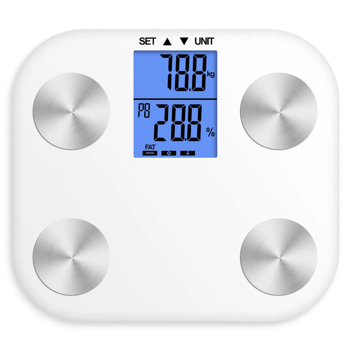 JUST HOME COLLECTION - Balanza Digital Con Pantalla Lcd Blanco