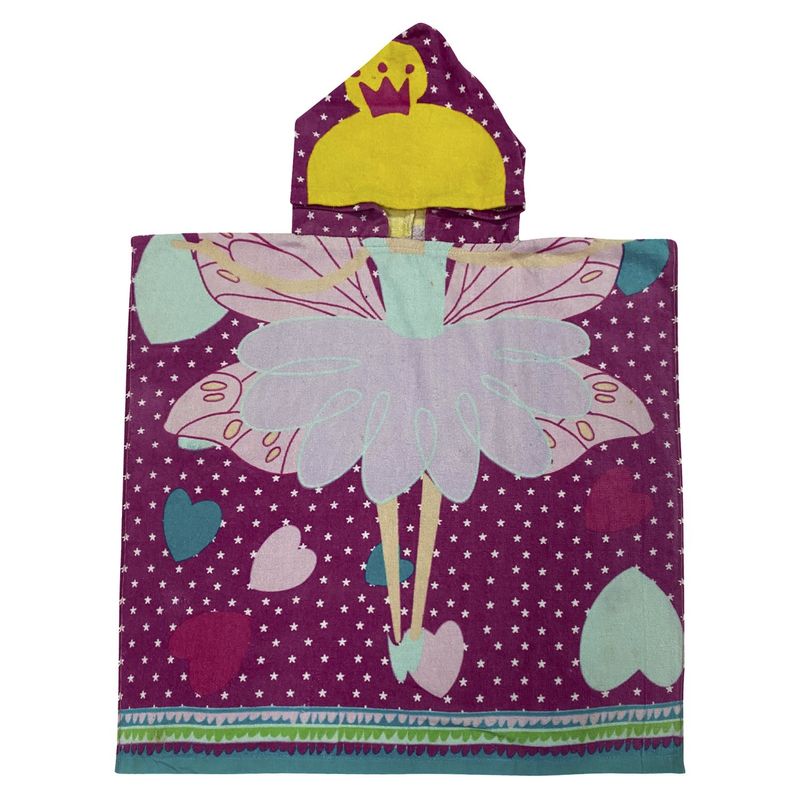 JUST HOME COLLECTION - Toalla de Playa Hada con Capucha 60x120cm