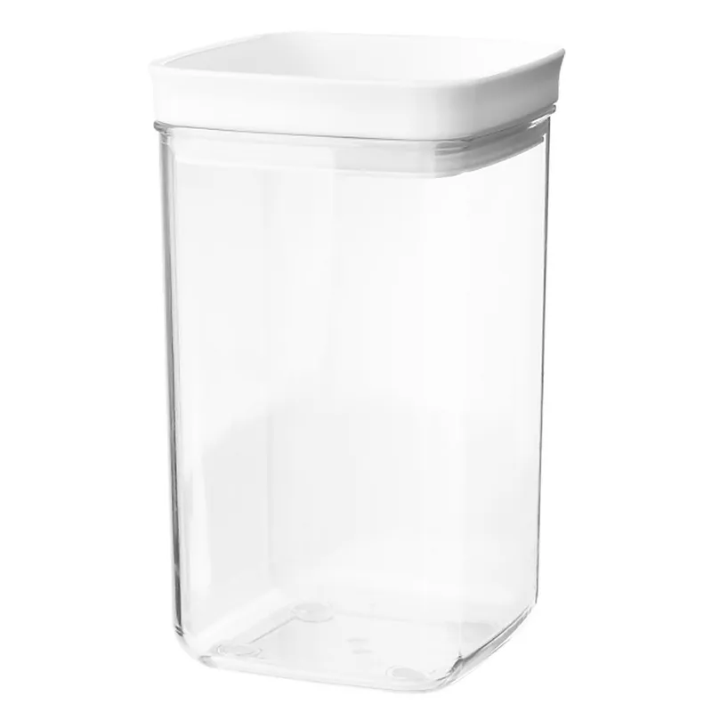 JUST HOME COLLECTION - Contenedor Hermético Cuadrado de Plástico 1L