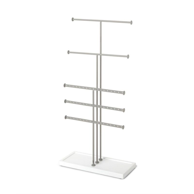 UMBRA - Soporte Joyeria Trigem Bca/Nkl